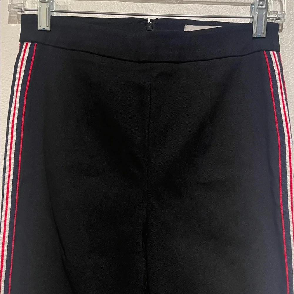 Urban Outfitters Black Pants with Red and White Pin Stripes Down the Legs - Picture 4 of 10